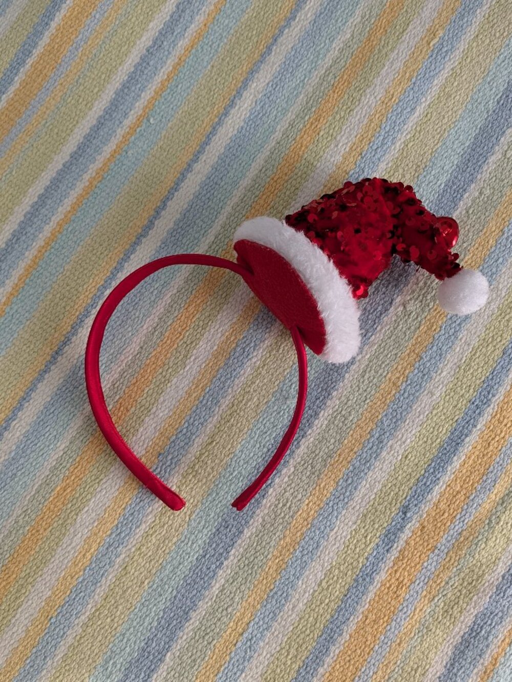 Girl's Santa Hat Christmas Holiday Headband